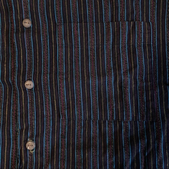 UFO Woven Striped Long-sleeved Shirt - Picture 6 of 6